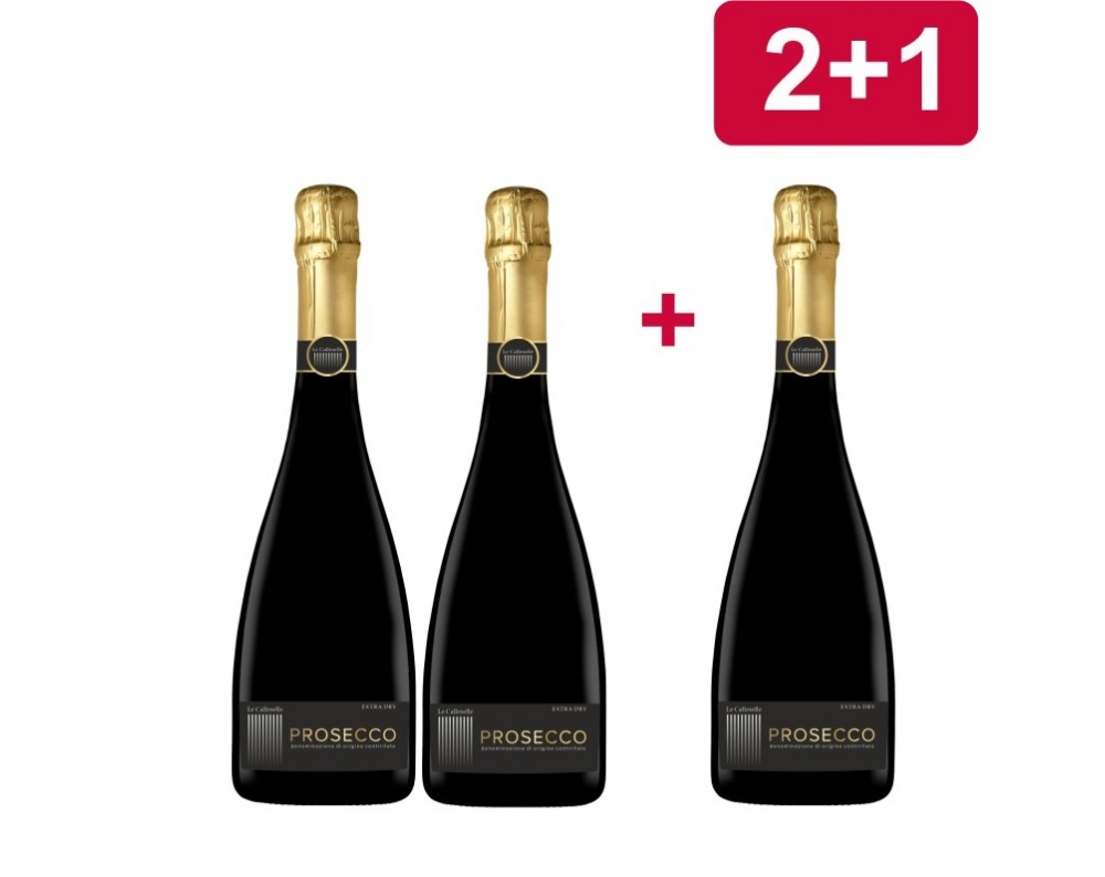 2+1 LE CALLESELLE Prosecco Spumante Extra Dry DOC